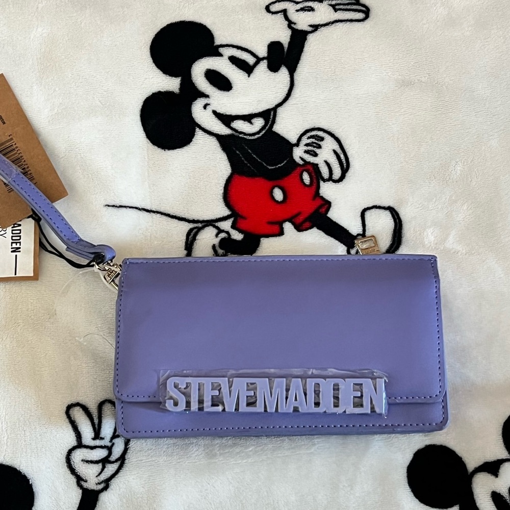 Steve Madden Wallet: Bcabby Meta Mauve Flap Wallet